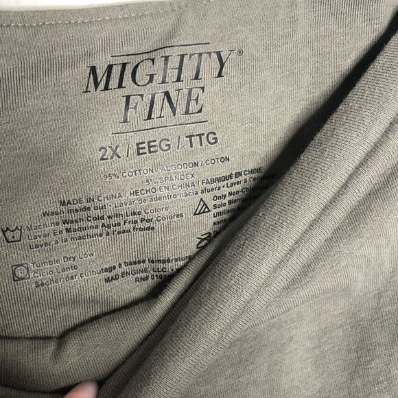 2/$20 Mighty Fine Target Bandeau Tube top Unity Gray Olive Green - Picture 8 of 9